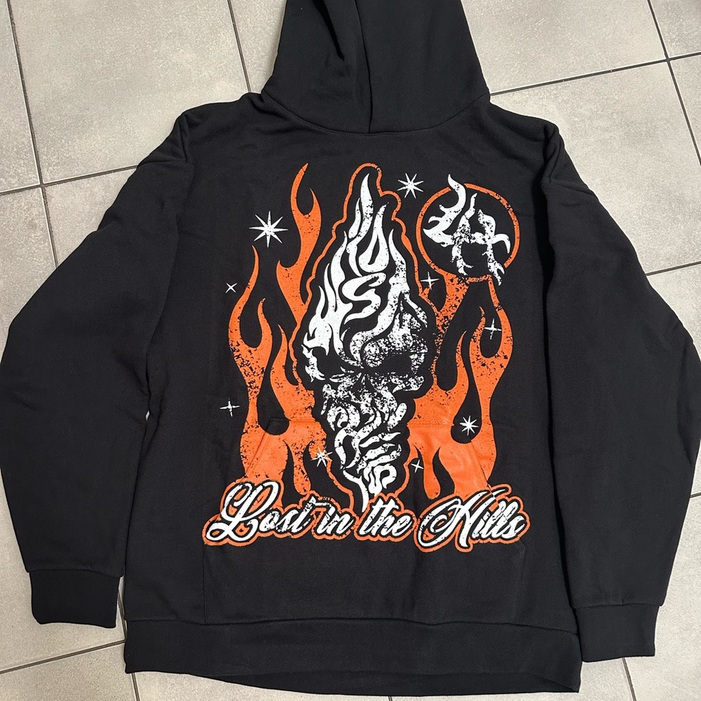 Lost Hills black lost in the hills hoodie